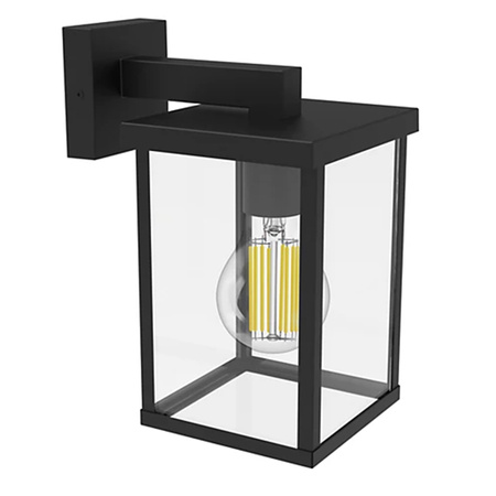 Záhradné nástenné svietidlo Vonkajšia lampa E27 IP44 čierna Bellini Philips