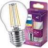 LED žiarovka E27 guľka P45 4,3W = 40W 470lm 2700K teplá biela FILAMENT LED Classic Philips