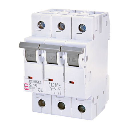 Nadprúdový istič ETIMAT 6 3P C16A 6kA AC