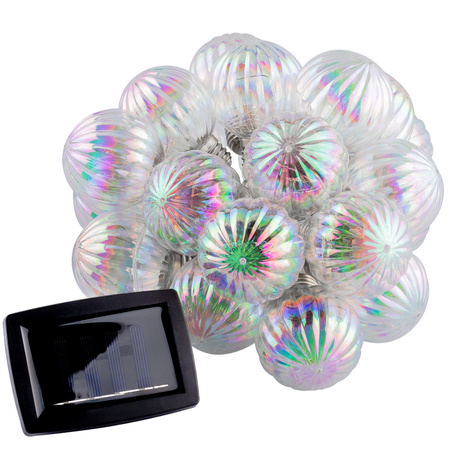 Solárna záhrada Girland 20x LED svetelná reťaz Dekoratívne gule 5,8 m