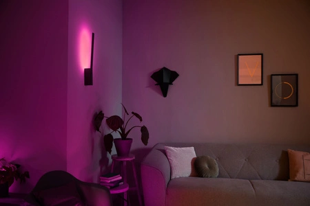 Nástenné LED svietidlo 12,2 W 850 lm IP20 Biela a farebná atmosféra RGB + TW Black Smart SMART Zigbee Bluetooth Liane Philips HUE
