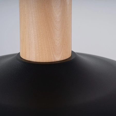 Stropné závesné svietidlo E27 Round Black Scandinavian Indy Sollux