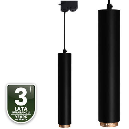 Stropné závesné svietidlo 29cm Reflektor GU10 LED ELIGIS Black LUMILED