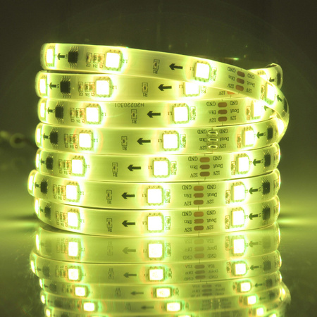 RGB LED pásik 24W 380lm 120° biely IP65 stmievateľný Sanico Goldlux