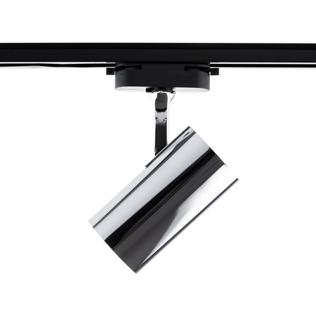 GU10 CHROM koľajnicové bodové svietidlo pre jednofázové prípojnice Nastaviteľné koľajnicové svietidlo SPOT lampa