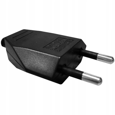 Elektrická plochá zástrčka 2P 25A 250V rozoberateľná čierna ORNO