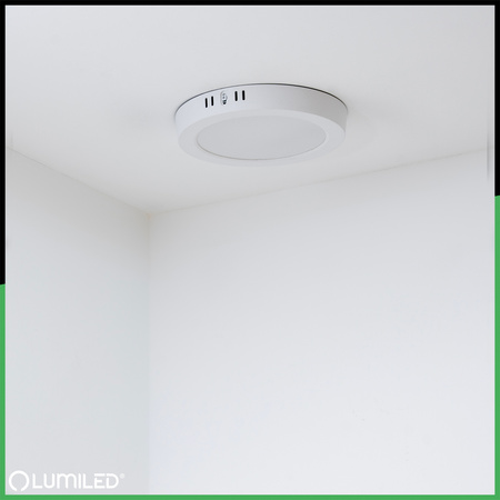 Stropné svietidlo LED na povrch 18W Round 4000K GLOW White LUMILED