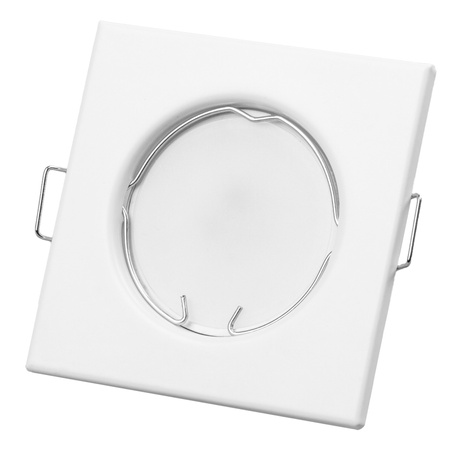 Svietidlo HALOGEN na zapustenú montáž Pevné štvorcové svietidlo PAVO White Sheet MR16 GU10