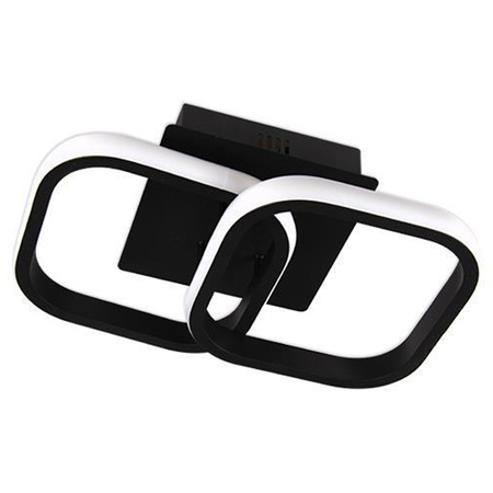 LED luster Stropné svietidlo Dekoratívne 16W 4000 neutrálna biela Black Nebula Gemini Masterled