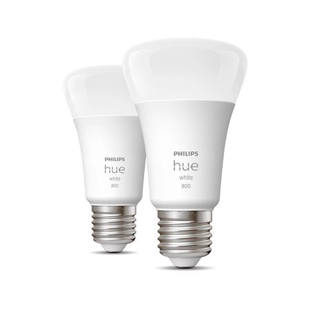 2x LED žiarovka E27 A60 9W = 60W 800lm 2700K teplá biela SMART Smart Bluetooth ZigBee White Philips HUE