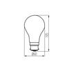 LED žiarovka B22 A60 7W = 60W 810lm 2700K teplá biela XLED Filament Kanlux