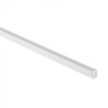 Hliníkový LED profil na povrch Biely 2m s priehľadným difúzorom pre LED pásy + koncovky NW Ecolight