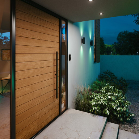 Inteligentný videozvonček s IP kamerou 2K QHD 1440p CMOS Black SMART Zigbee WiFi zvonček + biely gong Bezpečný prijímač Philips HUE