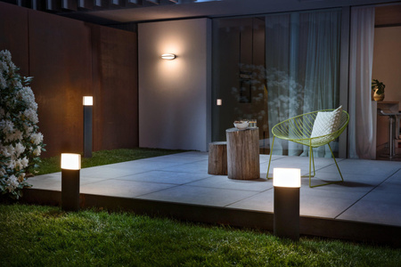 Vonkajšia záhradná lampa LED fasádna nástenná lampa 12,5W 950lm 3000K IP44 Endura Ledvance sivá