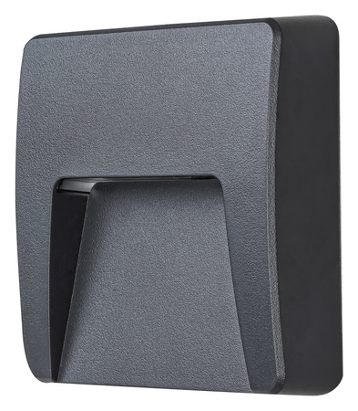 Vonkajšia záhradná lampa LED fasádna nástenná lampa 3W 100lm 4000K IP65 antracitová priemyselná Trento Rabalux