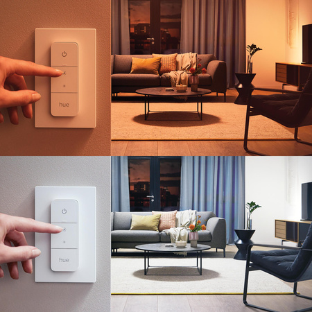 3x LED žiarovka E27 A60 11W = 75W 1055lm 2000-6500K CCT + RGB SMART Smart Bluetooth ZigBee White and Color Ambiance + Bridge Bridge + PILOT ovládač Philips HUE Starter Kit