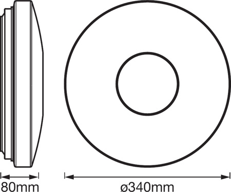 Plafond LED stropné svetlo 18W 1400lm CCT RGB stmievateľné okrúhle biele SMART+ WiFi Kite Ledvance