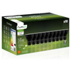10x LED žiarovka GU10 3W = 25W 270lm 4000lK, neutrálna biela 120° Čierna LUMILED