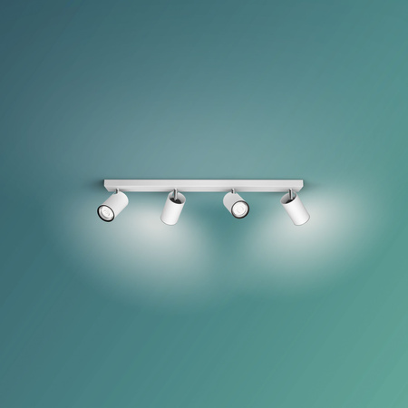 Reflektorové stropné svietidlo 4x GU10 White Kosipo Philips