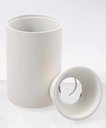 SPOT TUBA hliníkové halogénové svietidlo na povrchovú montáž pre LED GU10 Okrúhla biela KIVI KOBI