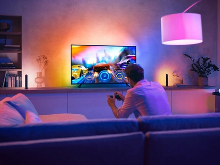 LED pásik pre TV 65" - 70" Gradient 20W 1100lm IP20 Biela a farebná atmosféra RGB + TW Smart SMART Zigbee Bluetooth Gradient TV Strip Philips HUE
