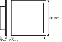 LED panelové stropné svietidlo Inteligentné 20W 1500lm CCT Stmievateľné 30cm biele SMART+ WiFi Planon Plus Ledvance