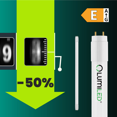 LED žiarivka G13 T8 18W 1980lm 4000K, neutrálna biela 160° 120cm Lumiled