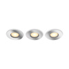 3x zapustené LED svietidlo Hermetic IP44 do kúpeľne 4,2 W 400lm IP44 White Ambiance TW Chrome Smart SMART Zigbee Bluetooth Adore Philips HUE