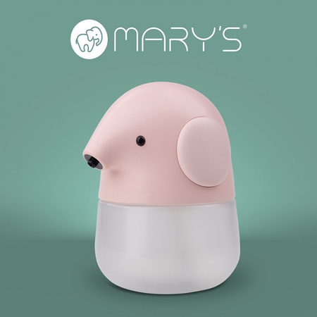 Bezdotykový dávkovač detského mydla ružový USB dobíjateľný 1200mAh MARY'S SLONK