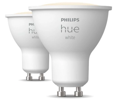 2x LED žiarovka GU10 reflektor 4,2 W = 50 W 400 lm 2700K teplá biela SMART Smart Bluetooth ZigBee biela Philips HUE