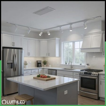 Sada osvetľovacích prípojníc 2 m + 4x RITI GU10 White LUMILED reflektor