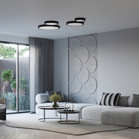 LED stropné svietidlo 32W 3000K, teplá biela Round 230V Onyx Sollux