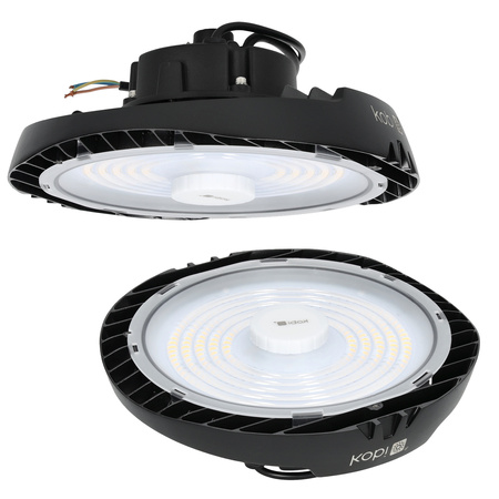 Priemyselné svietidlo LED High Bay 150W 24000lm 4000K neutrálna biela čierny IP65 IK07 Nina Pro Kobi