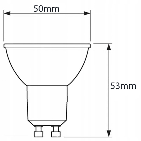 LED žiarovka GU10 reflektor PAR16 6W = 50W 580lm 6500K studená biela 38° LUMILED