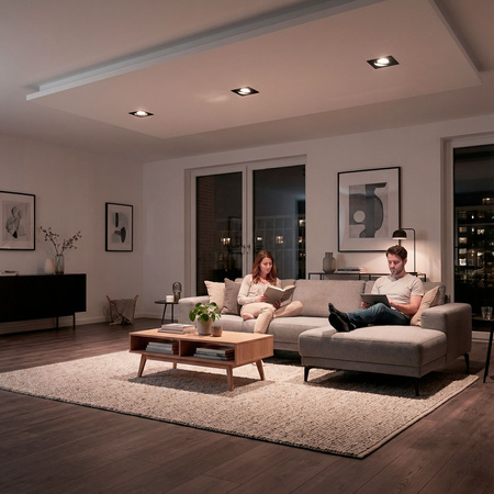 Svietidlo HALOGEN GU10 MR16 Square Black CASSIO LUMILED