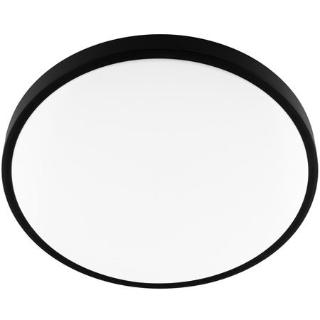 LED stropný plafón s povrchovou montážou 24W 4000K CELIS Round IP44 Black Ring ALS LUMILED