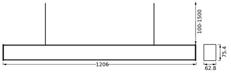 LED závesný panel 50W 4200lm CCT stmievateľný biely SMART+ WiFi Sun@Home Ledvance