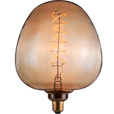 LED žiarovka S190 E27 4W 260lm 1800K, teplá biela 320° Amber Dekoratívna DECOVINTAGE Sanico Goldlux