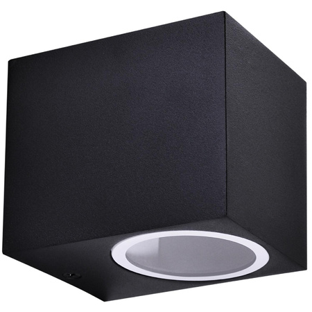 Nástenné svietidlo vonkajšie fasádne GU10 čierne IP44 Boston Sanico Goldlux