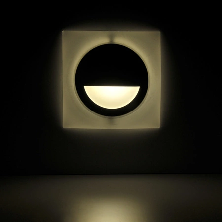 Schodiskové svietidlo 3W 40lm 4000K, neutrálna biela sivá IP44 Q LED Sanico Goldlux