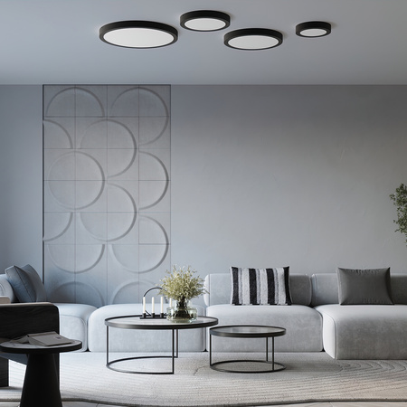 Stropné svietidlo LED Plafond 65W 3000K, teplá biela Round 230V Onyx Sollux