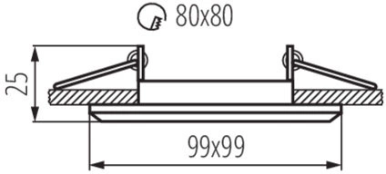 Hranaté pohyblivé halogénové stropné svietidlo ALREN MR16 GU10 čierne IP20 Kanlux
