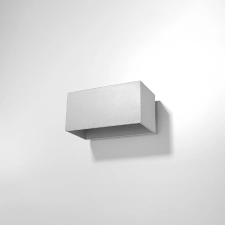 Nástenné svietidlo Nástenné svietidlo hore dole 2x G9 Obdĺžnikové sivé Moderné Quad Sollux