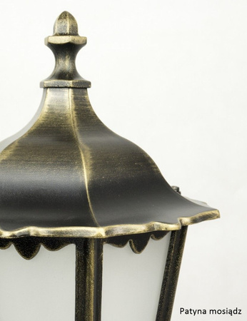 Záhradná lampa Vonkajšia stĺpová lampa E27 Retro Classic K 5002/3 84cm čierna Su-Ma