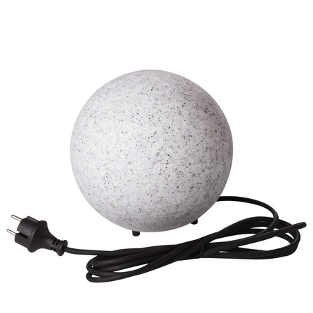 Vonkajšie guľové LED svietidlo E27 IP65 Ground Grey STONO Kanlux