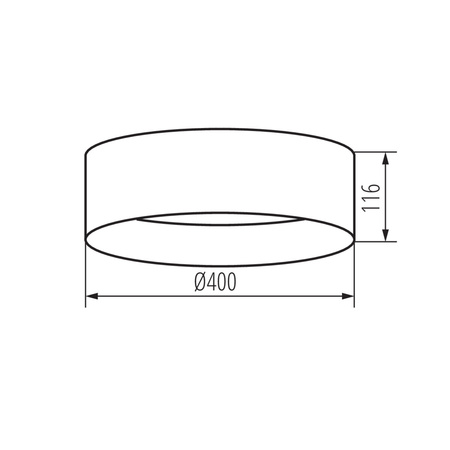 Plafond LED stropný panel Svietidlo pre povrchovú montáž 17,5W 1500lm 4000K, neutrálna biela 120° Okrúhla hnedá Rifa Kanlux