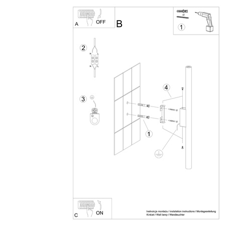 Nástenné svietidlo Nástenné svietidlo 2x G9 Tubular White Modern Pastelo Sollux