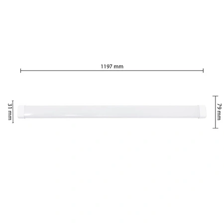 LED lineárne svietidlo 54W 5820lm 6500K Cold 120° Masterled White