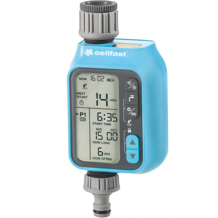 Elektronický časovač Digitálny programátor zavlažovania záhrady Chronos IDEAL CELLFAST