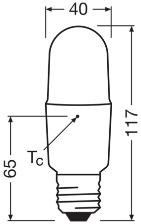 LED trubicová žiarovka E27 11W = 75W 1055lm 6500K studená biela CRI90 200° Stmievateľná SUPERSTAR PLUS CLASSIC Osram